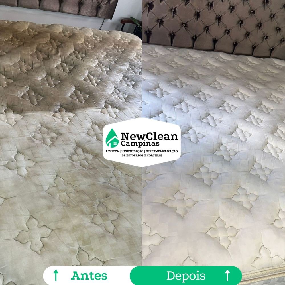 Antes e depois de limpeza de persiana com remoção de mofo em Campinas