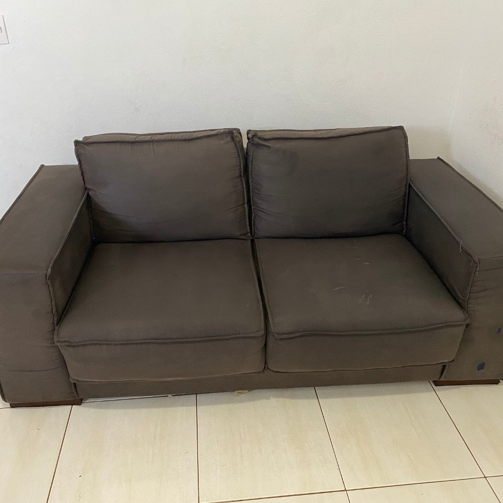 Sofá renovado depois da higienização em Campinas