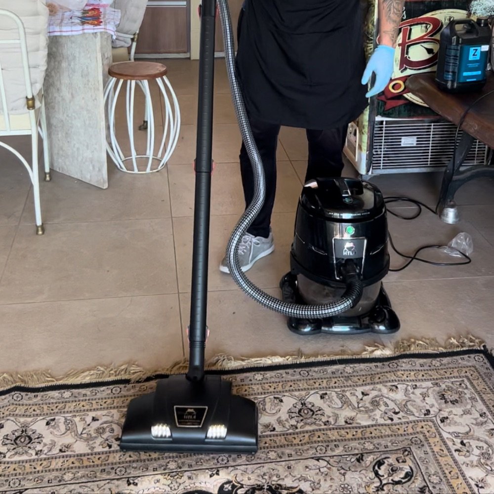 Tapete limpo e renovado após lavagem profissional em Campinas